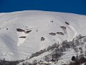 Avalanches de glissement sous le Plat d'Adet
